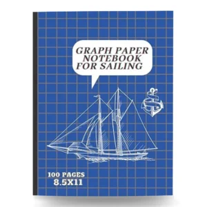 Graph paper notebook for sailing